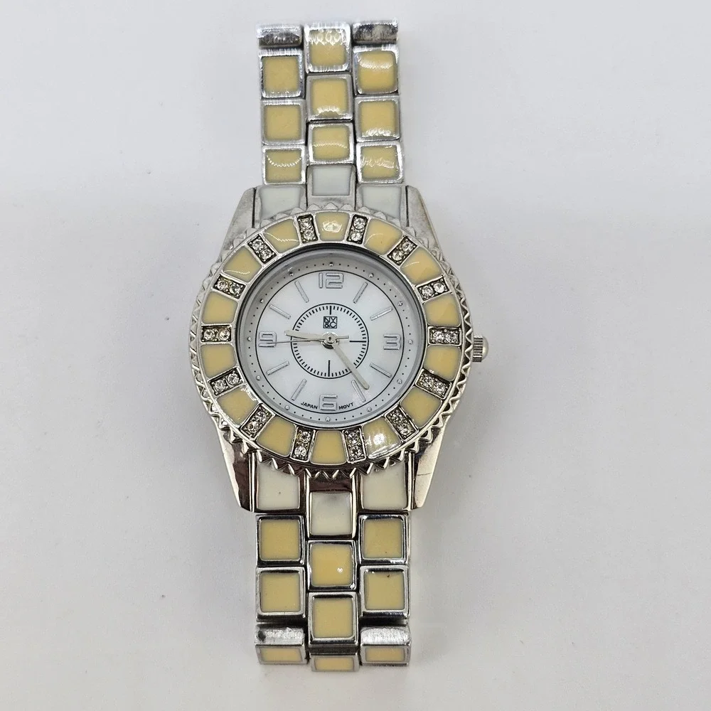 NYC Women's Watch 34MM MOP White Dial Multicolor Metal Bands 5.25